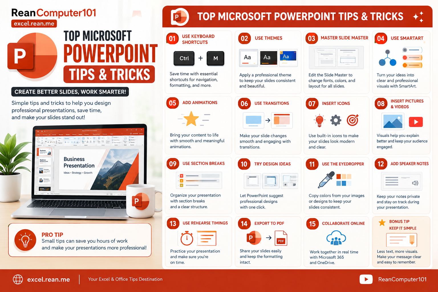 Top Microsoft PowerPoint Tips and Tricks by ReanComputer101